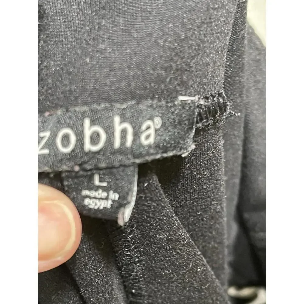 Zobha Black Leggings Pants Women's Size Large High Waisted Athletic